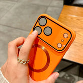 Glass Lens Protect Magnetic Phone Case